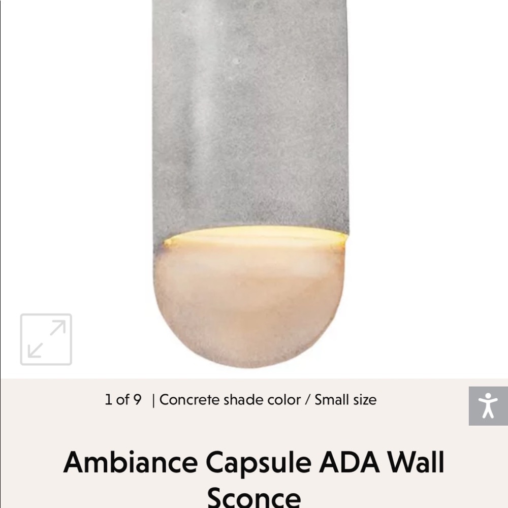 pair of outdoor/indoor concrete wall sconces